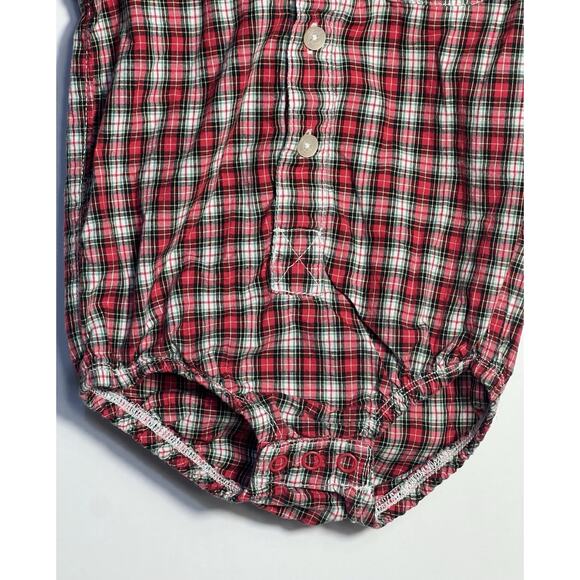 Oshkosh Button Up One Piece Baby Boys Size 12 Months Long Sleeve Collar Bodysuit - Picture 5 of 6